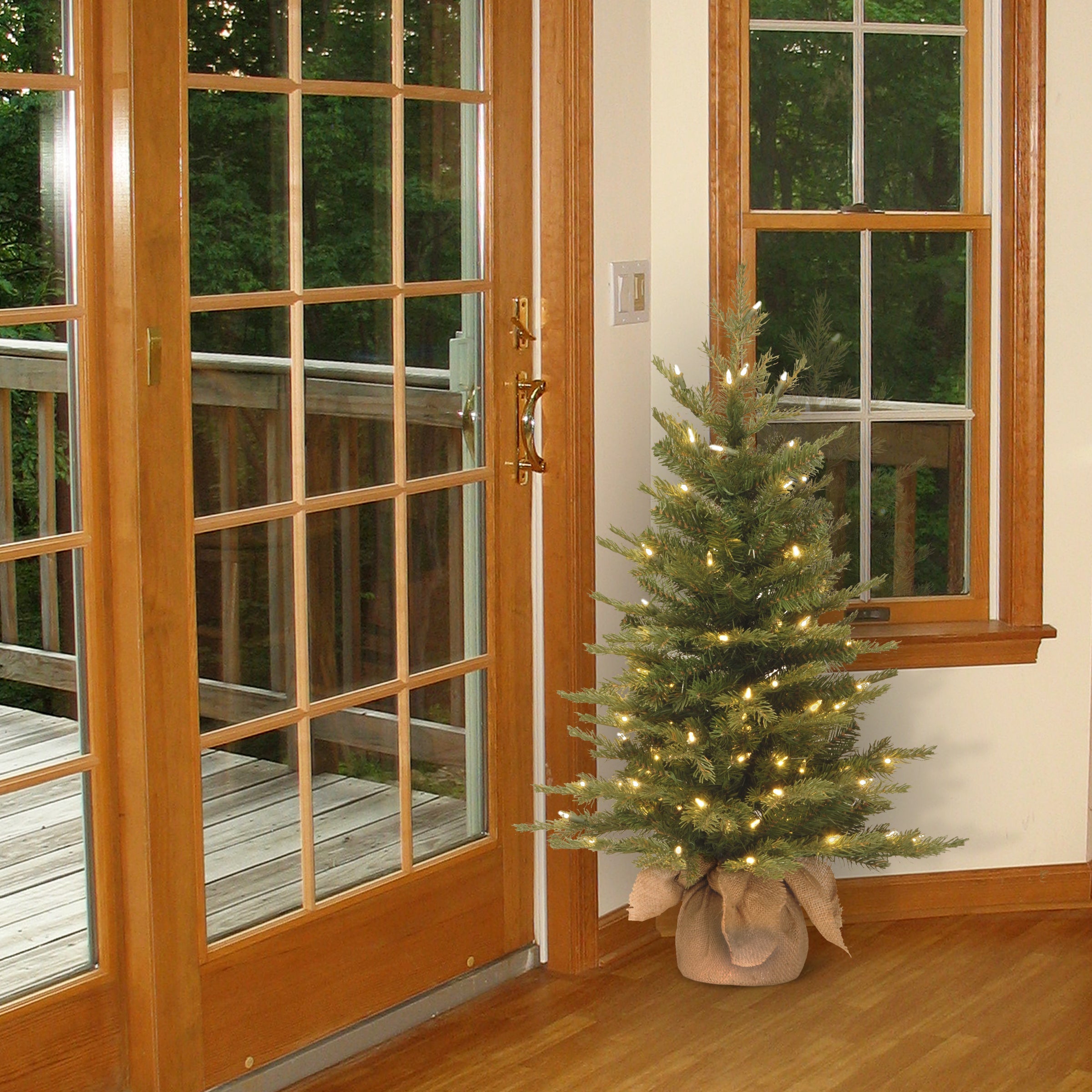 3 ft. Pre-Lit Nordic Spruce Tree with Clear Lights