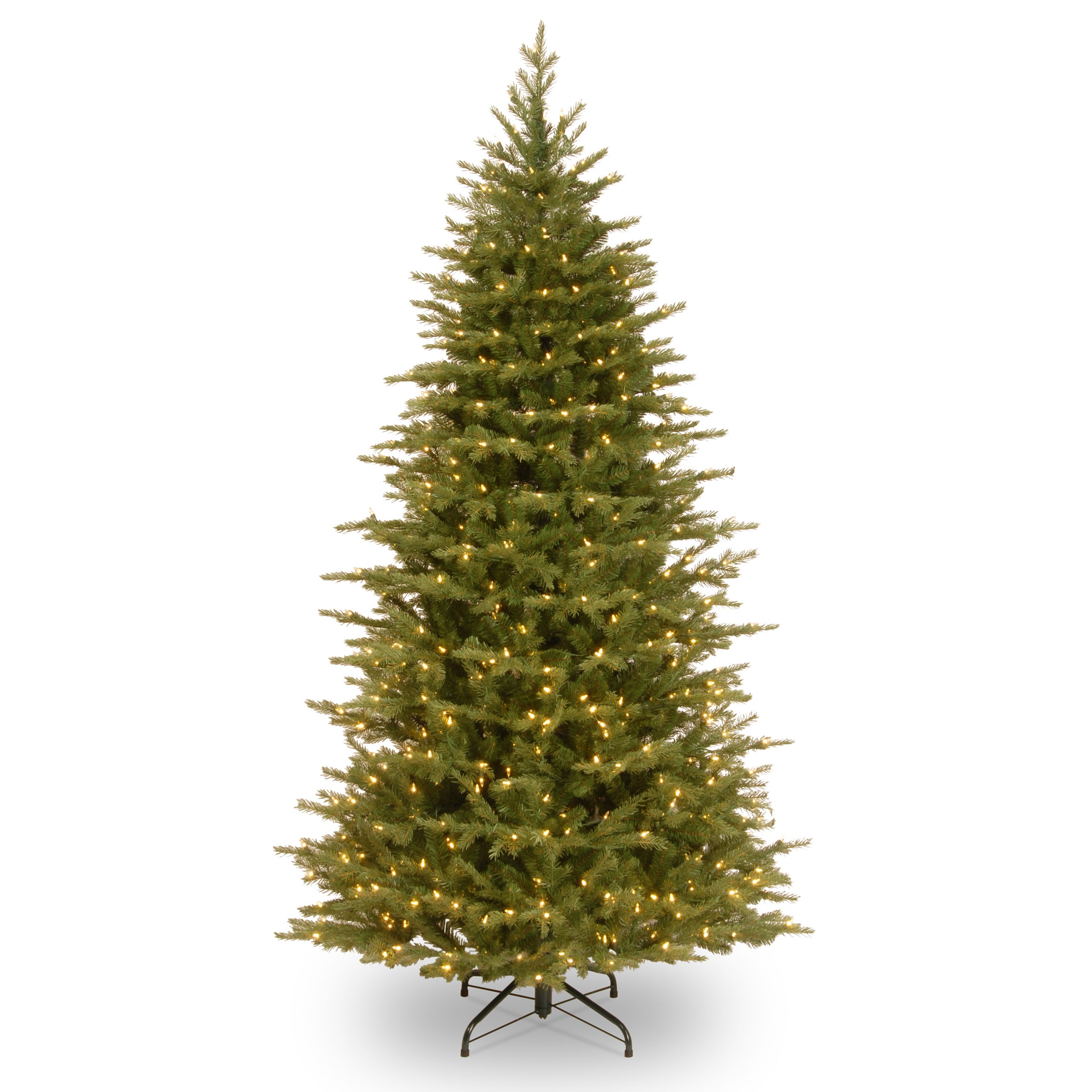 6.5 ft. Pre-Lit Nordic Spruce Slim Tree with Dual Color LED Lights