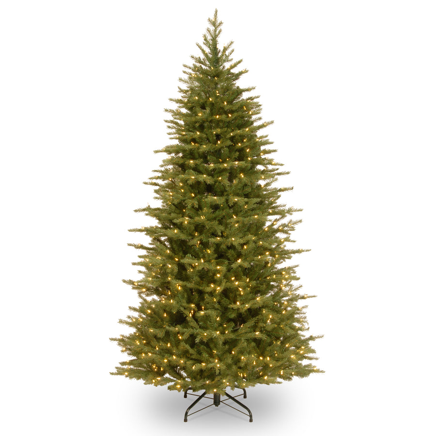 6.5 ft. Pre-Lit Nordic Spruce Slim Tree with Dual Color LED Lights