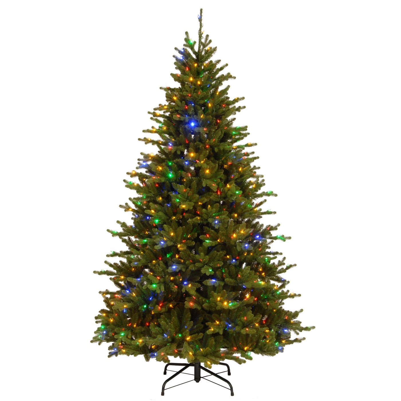 7.5 ft. Pre-Lit Neshanic Valley Spruce Tree with Dual Color LED Lights