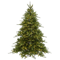 7.5 ft. Pre-Lit Ponderosa Fir Tree with Dual Color LED Lights