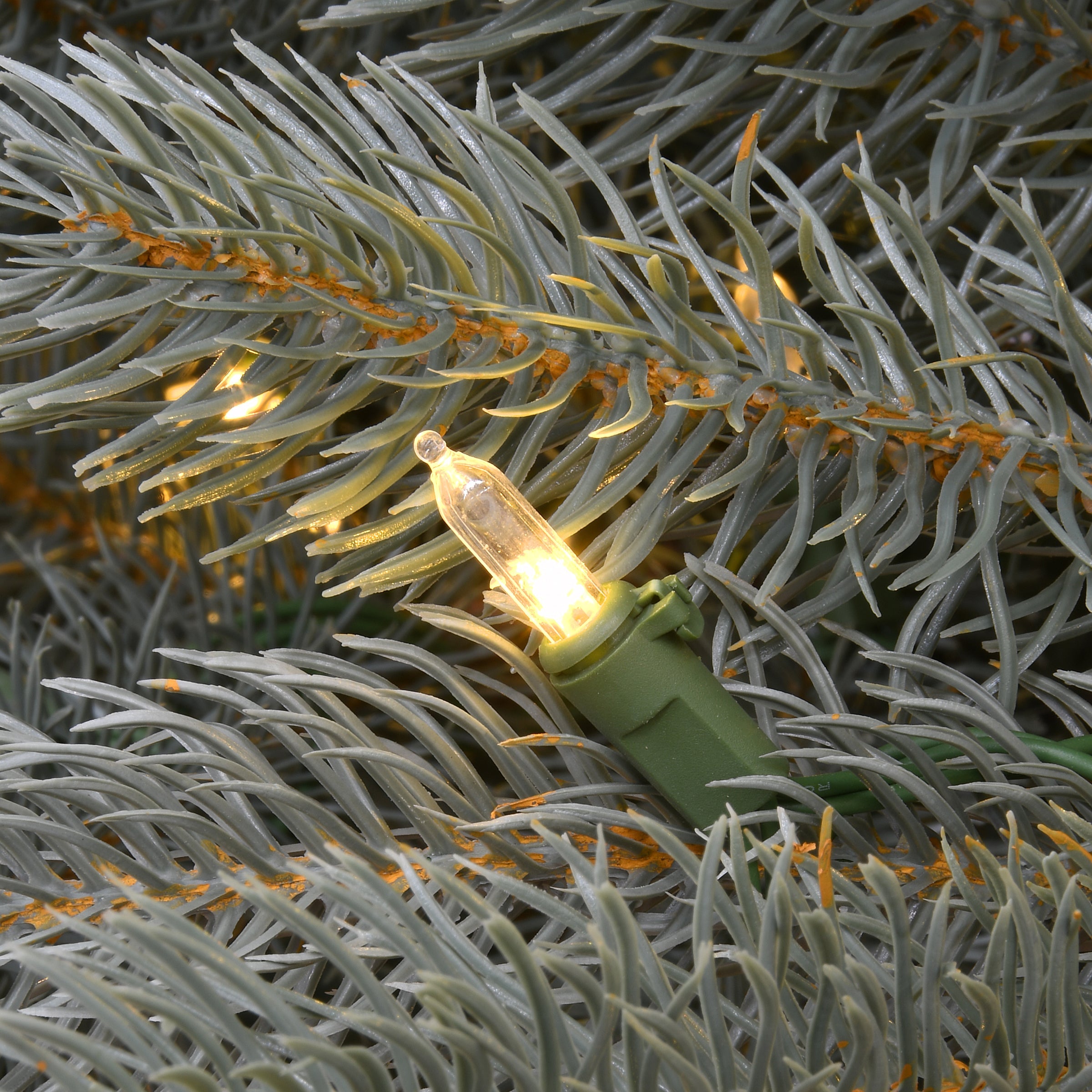 7.5 ft. Pre-Lit Ponderosa Blue Fir Tree with Dual Color LED Lights