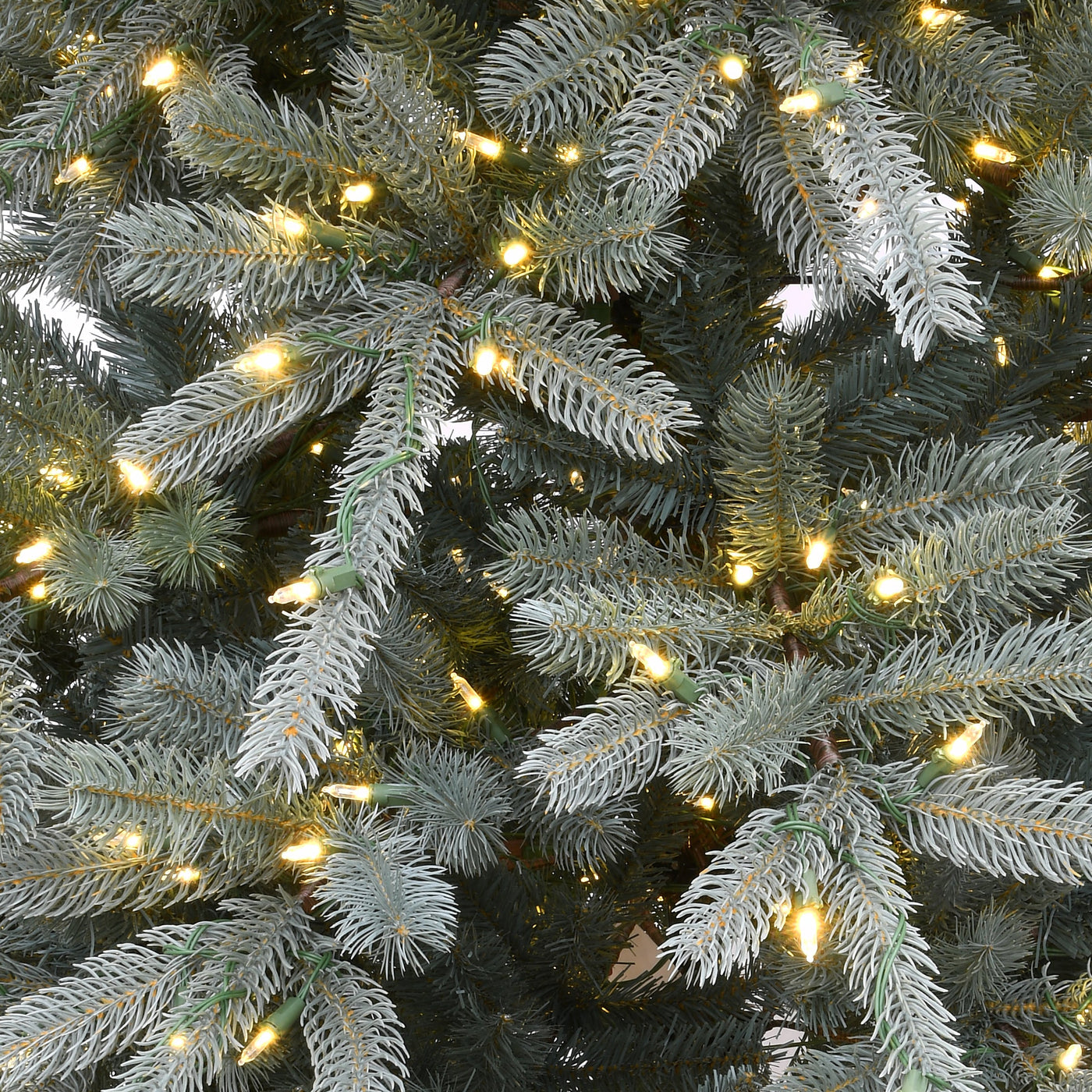7.5 ft. Pre-Lit Ponderosa Blue Fir Tree with Dual Color LED Lights