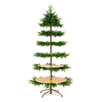 7.5 ft. Platform Slim Tree with Shelves