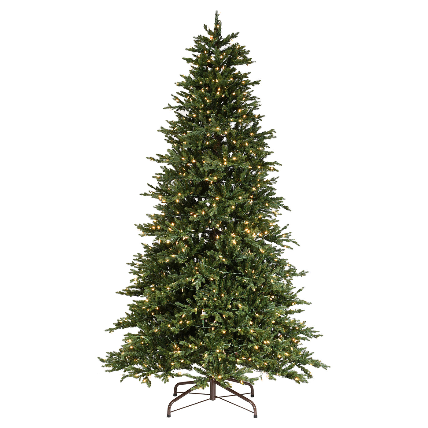 7.5 ft. Pre-Lit Pomona Pine Slim Tree with Clear Lights
