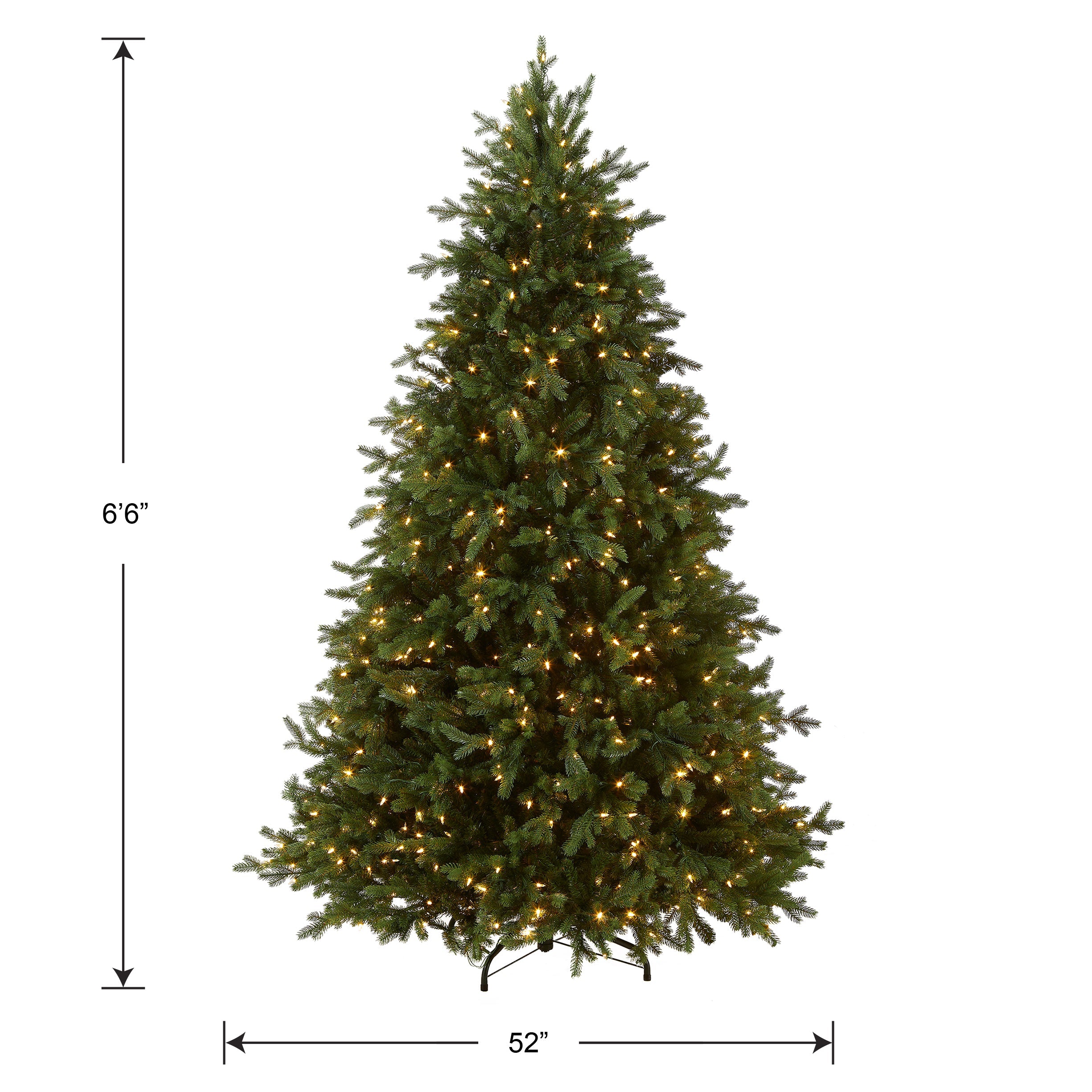 6.5 ft. Pre-Lit Princeton Fraser Fir Tree with  PowerConnect Dual Color LED Lights