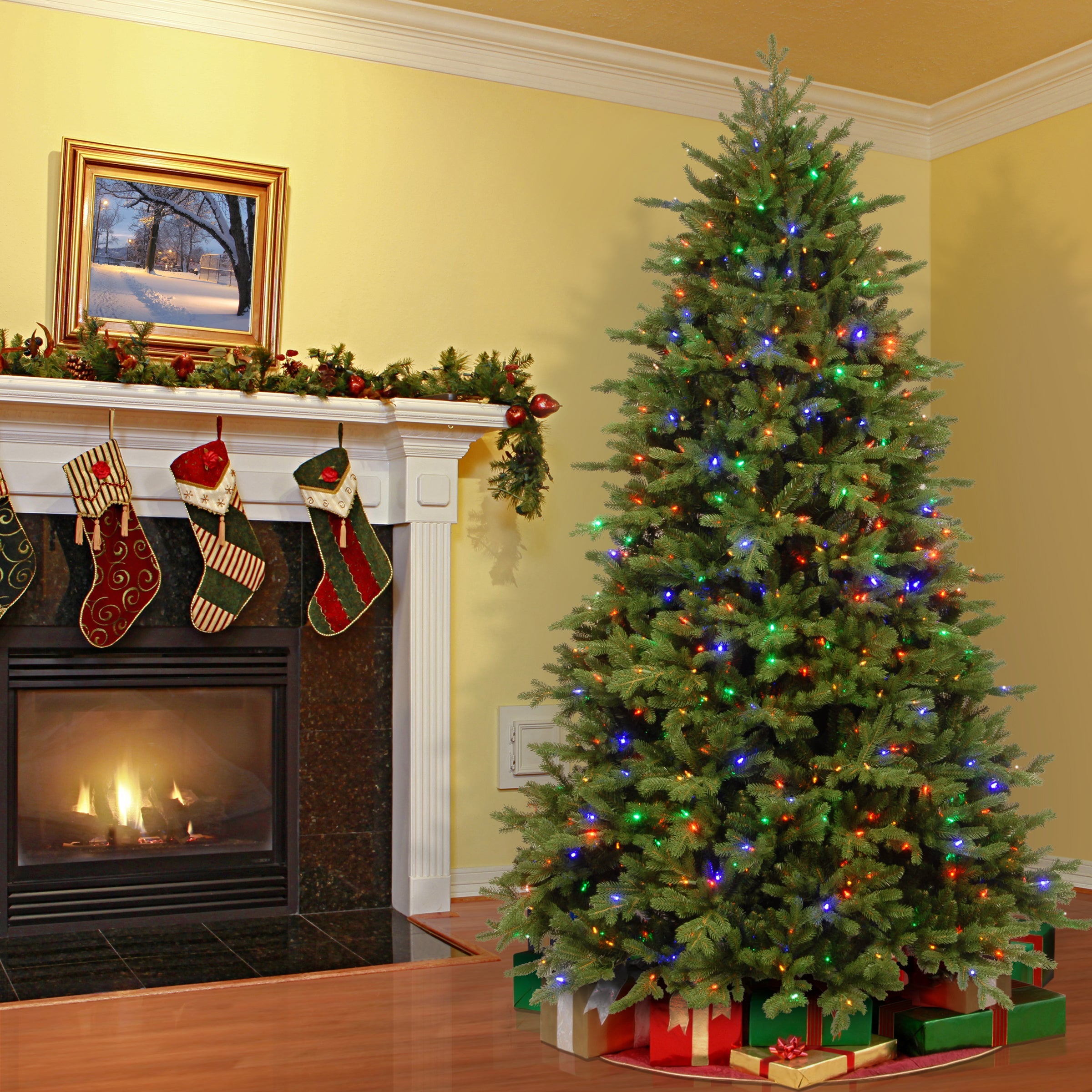 7.5 ft. Pre-Lit Princeton Fraser Fir Tree with PowerConnect and 800 Dual Color LED Lights