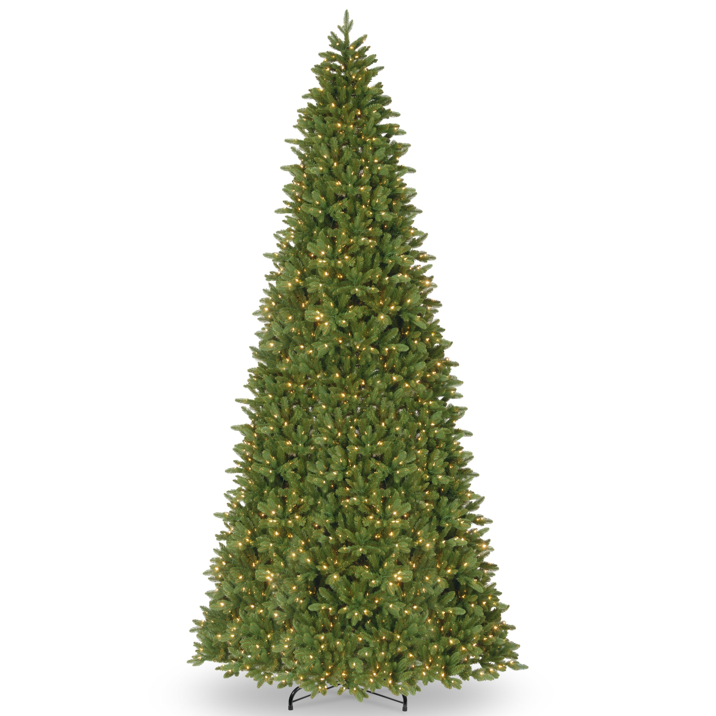 12 ft. Pre-Lit Ridgewood Spruce Slim Tree with Dual Color LED Lights