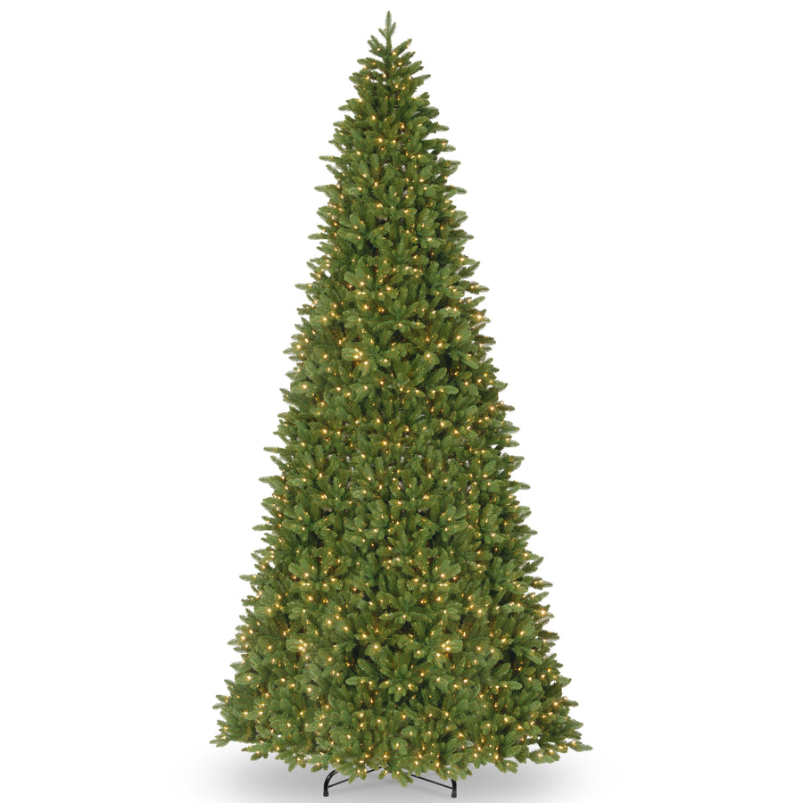 12 ft. Pre-Lit Ridgewood Spruce Slim Tree with Dual Color LED Lights