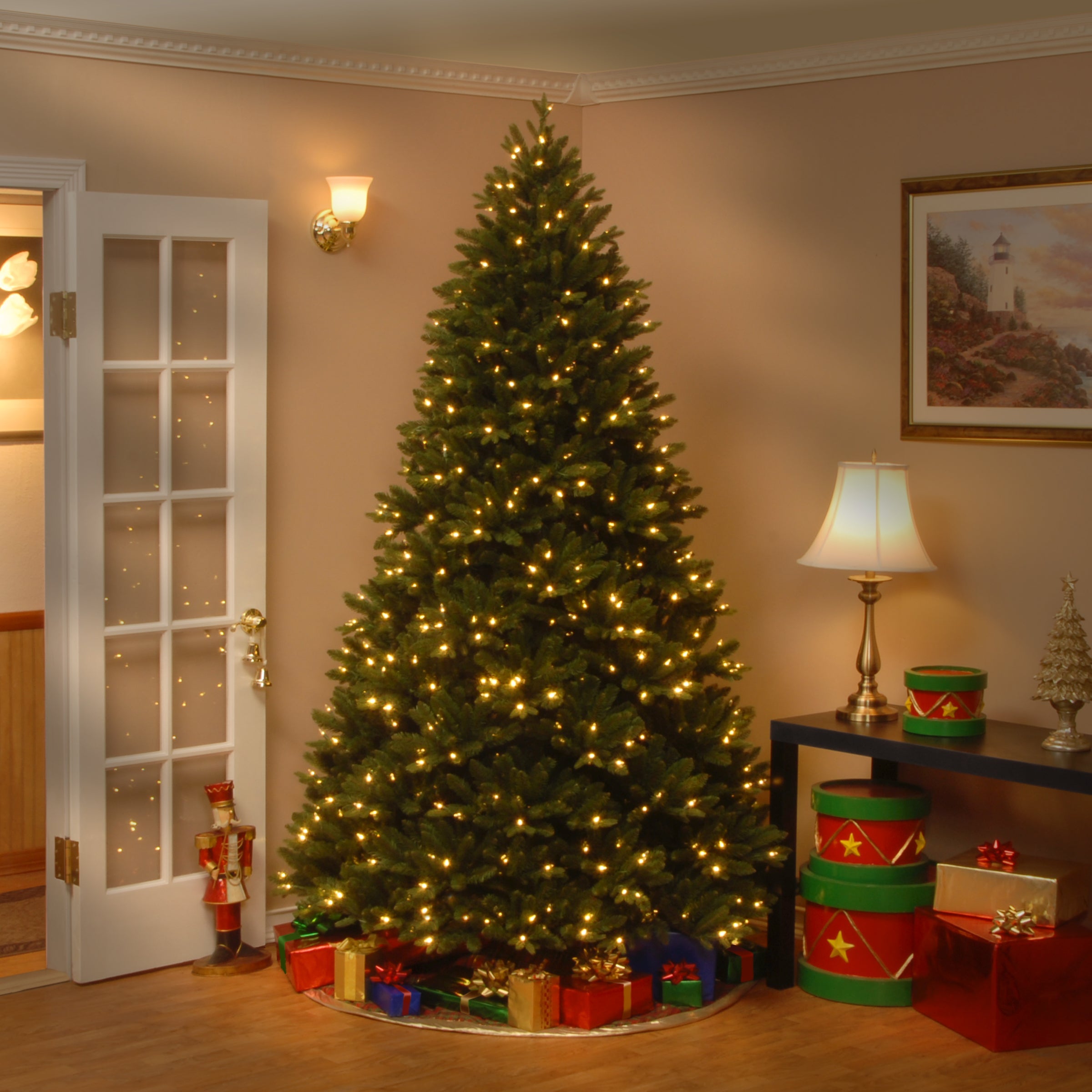 7.5 ft. Pre-Lit Scandinavian Fir Tree with Clear Lights
