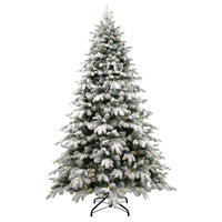 7.5 ft. Pre-Lit Snowy Avalanche Tree with Dual Color LED Lights