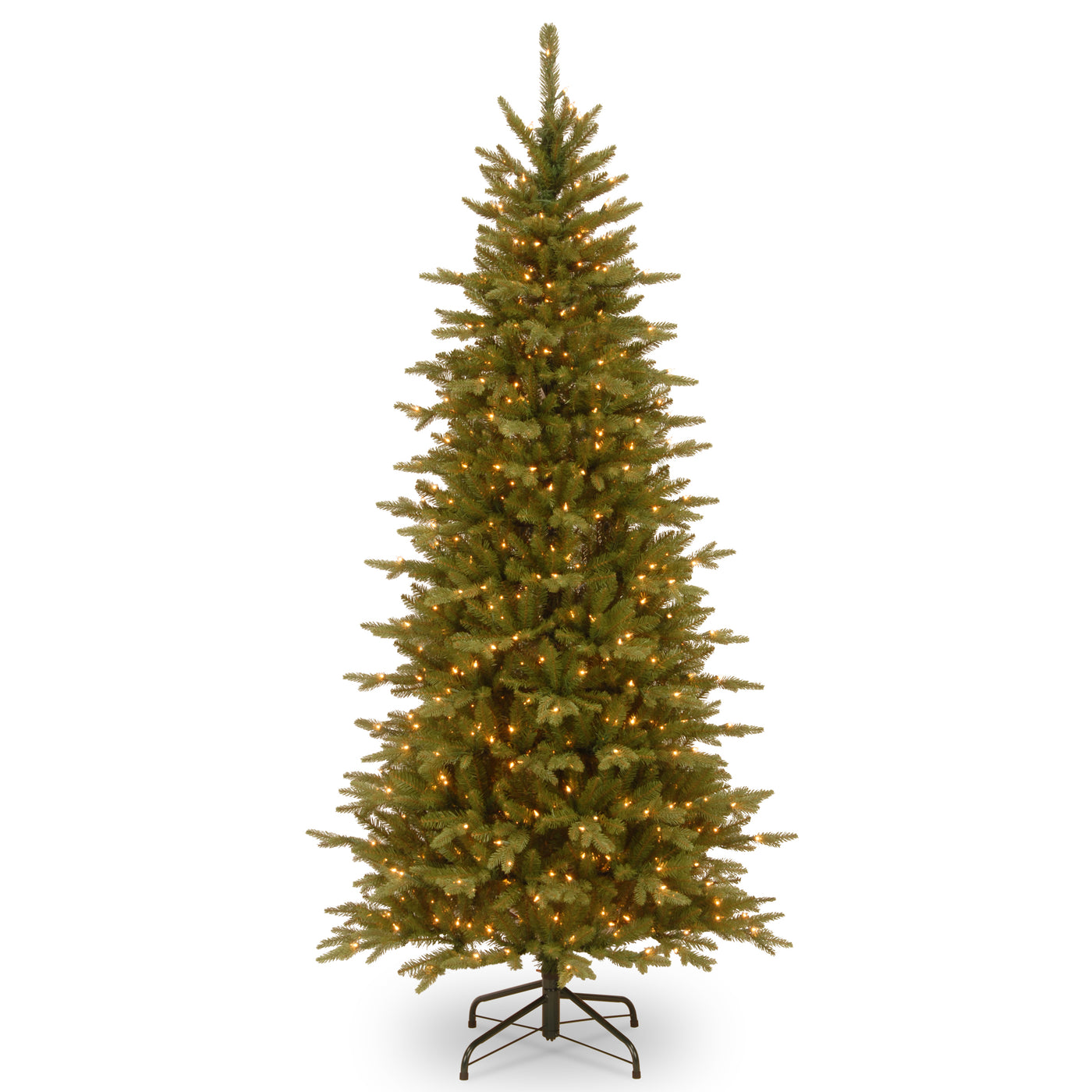 7.5 ft. Pre-Lit Sierra Spruce Slim Tree with Clear Lights