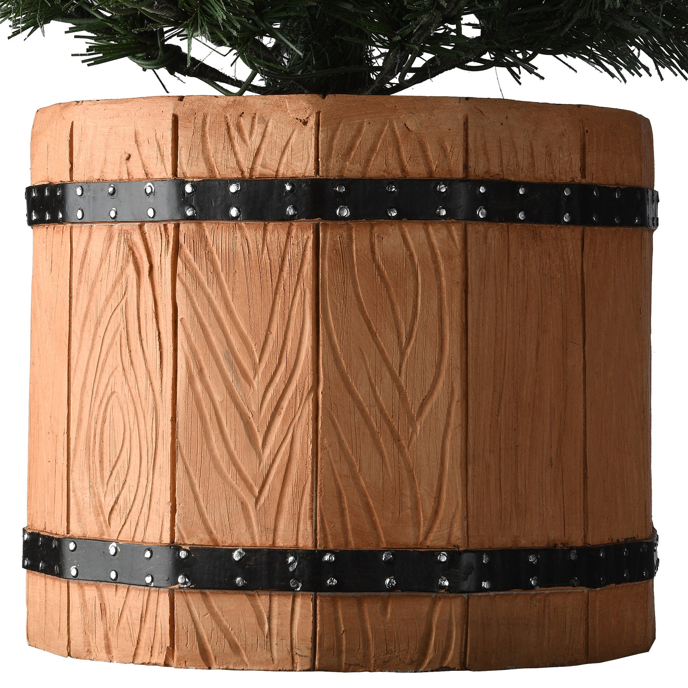 6 ft. Pre-Lit Snowy Sheffield Spruce Slim with Clear Lights
