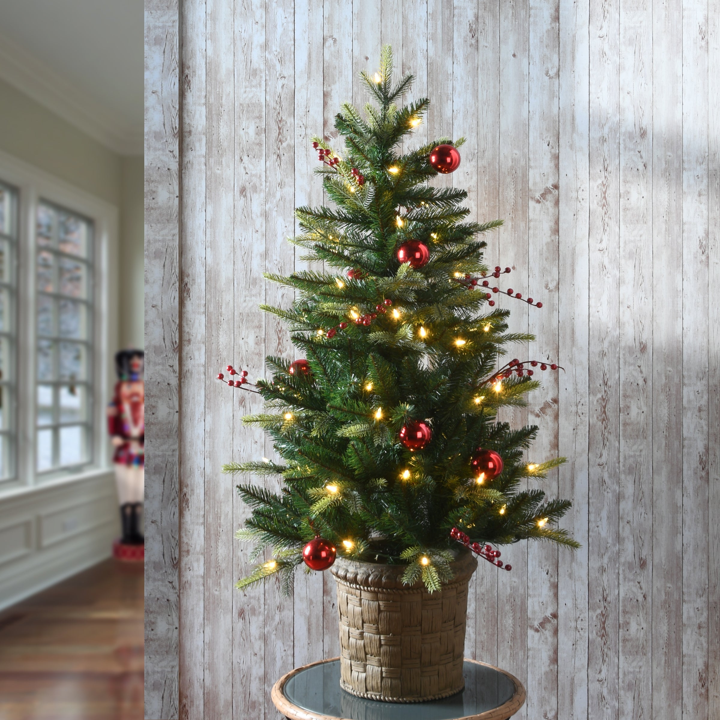 4 ft. Pre-Lit Scotch Creek Fir Tree with LED Lights