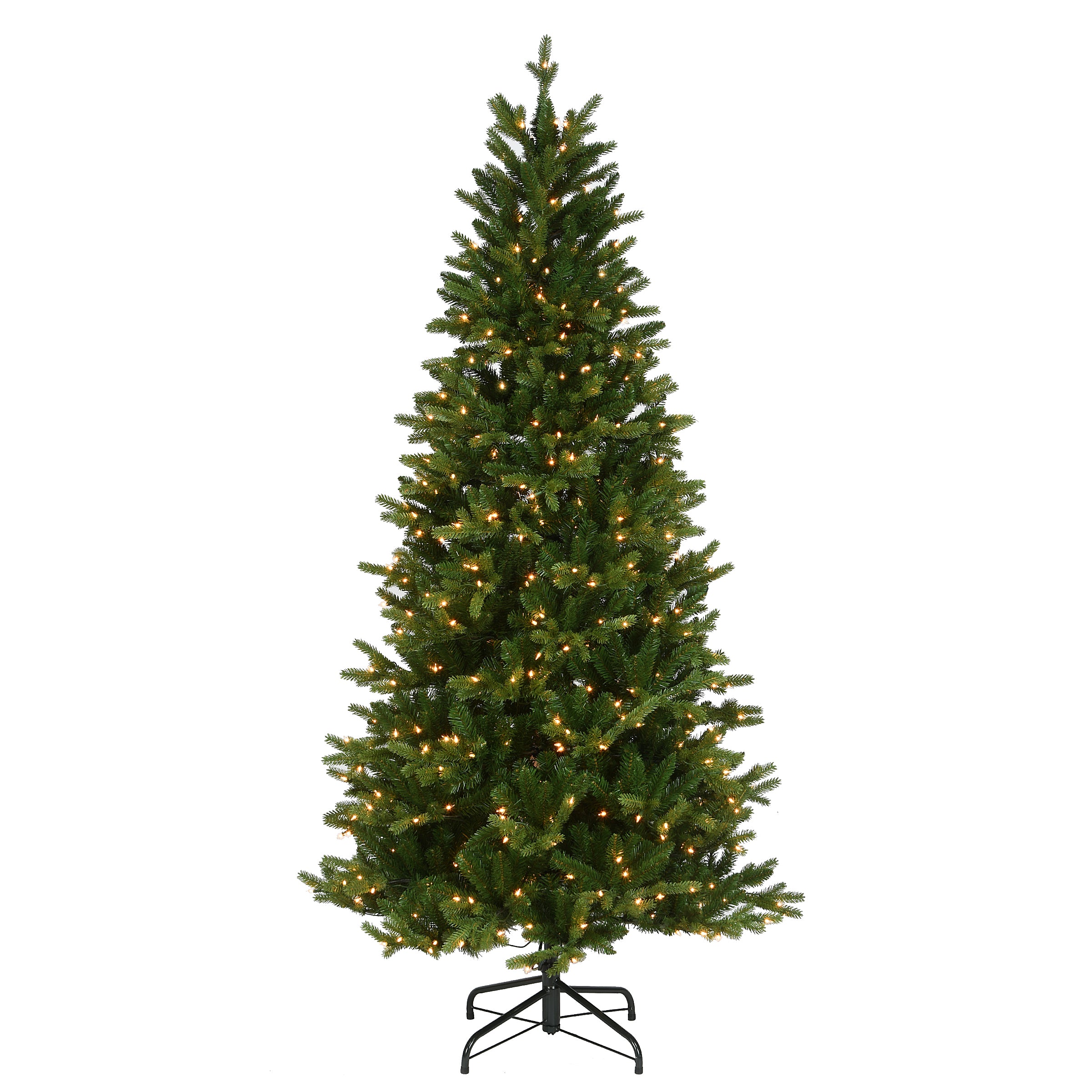 7.5 ft. Pre-Lit Townend Spruce Slim Tree with Clear Lights
