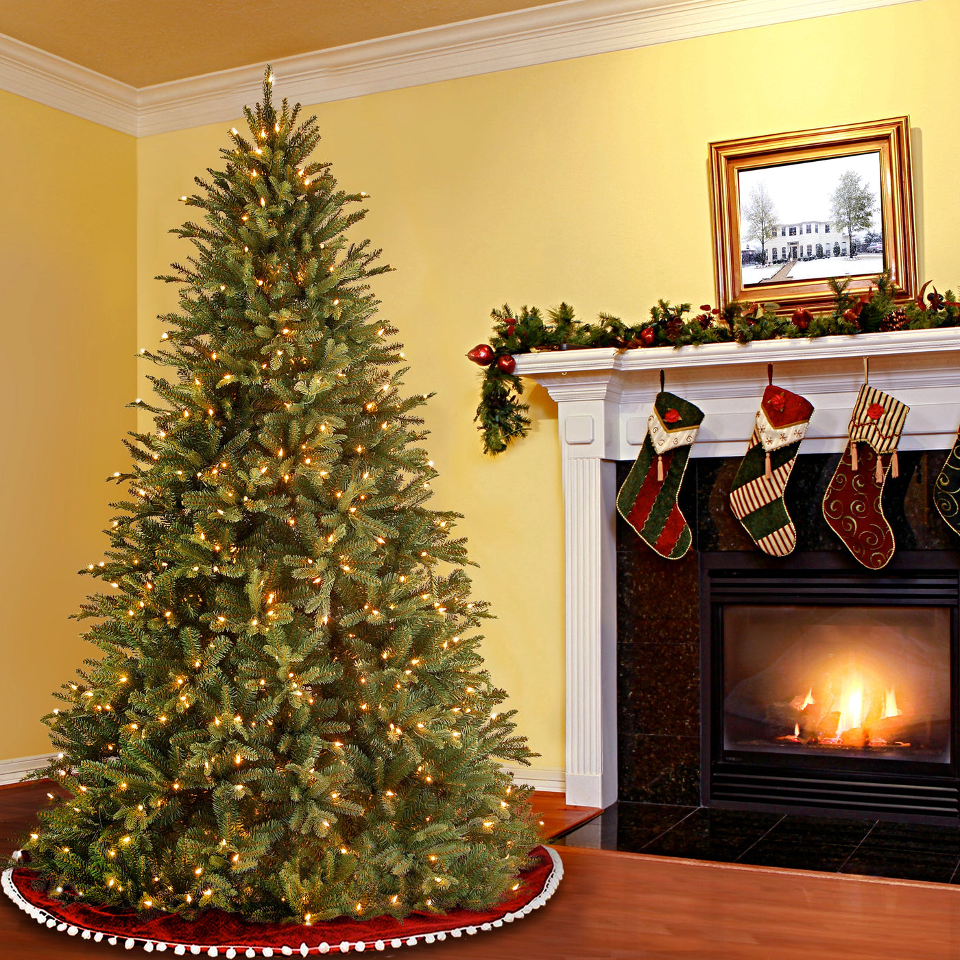 7.5 ft. Pre-Lit Tiffany Fir Tree with Clear Lights