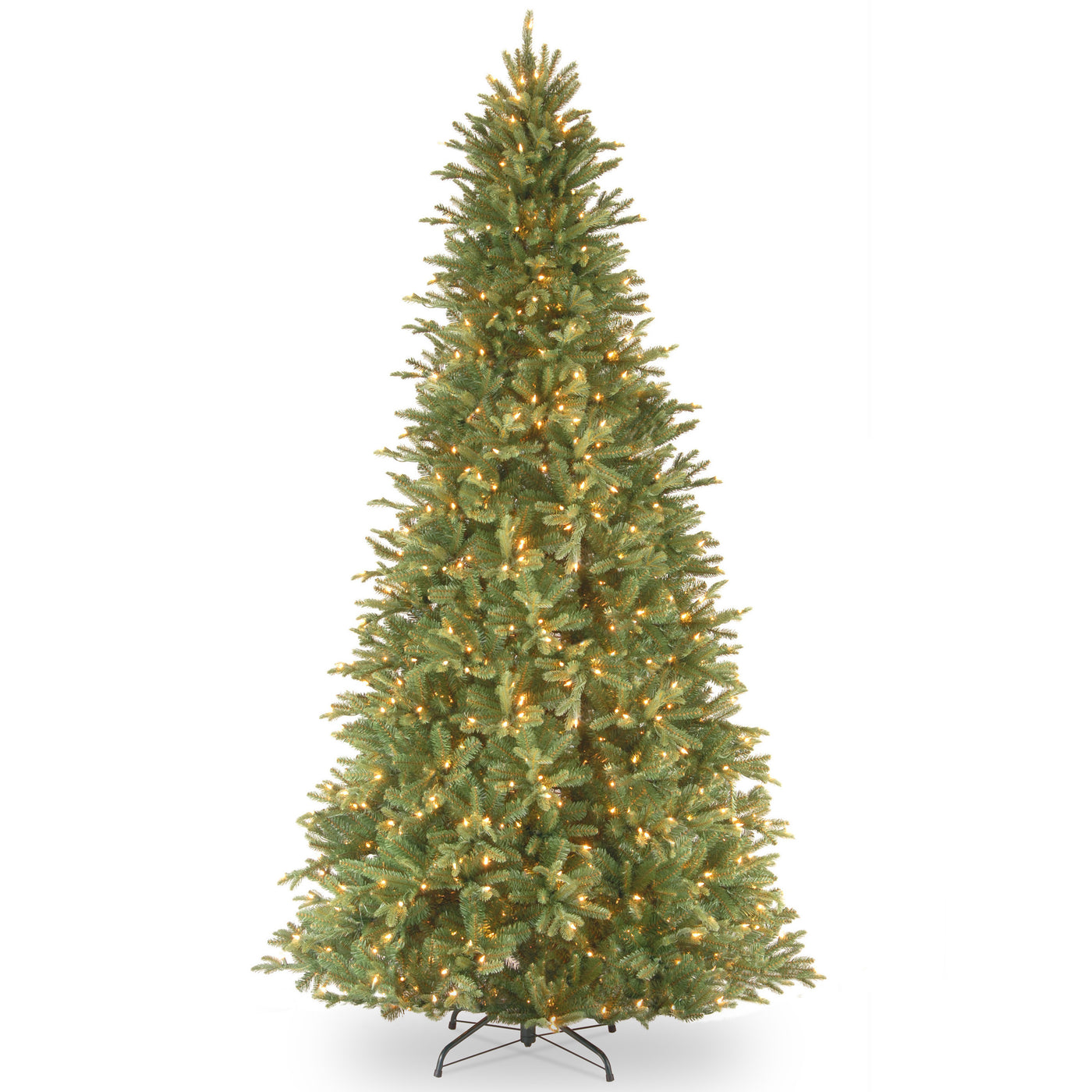9 ft. Pre-Lit Tiffany Fir Slim Tree with Clear Lights - PE Branch Tips