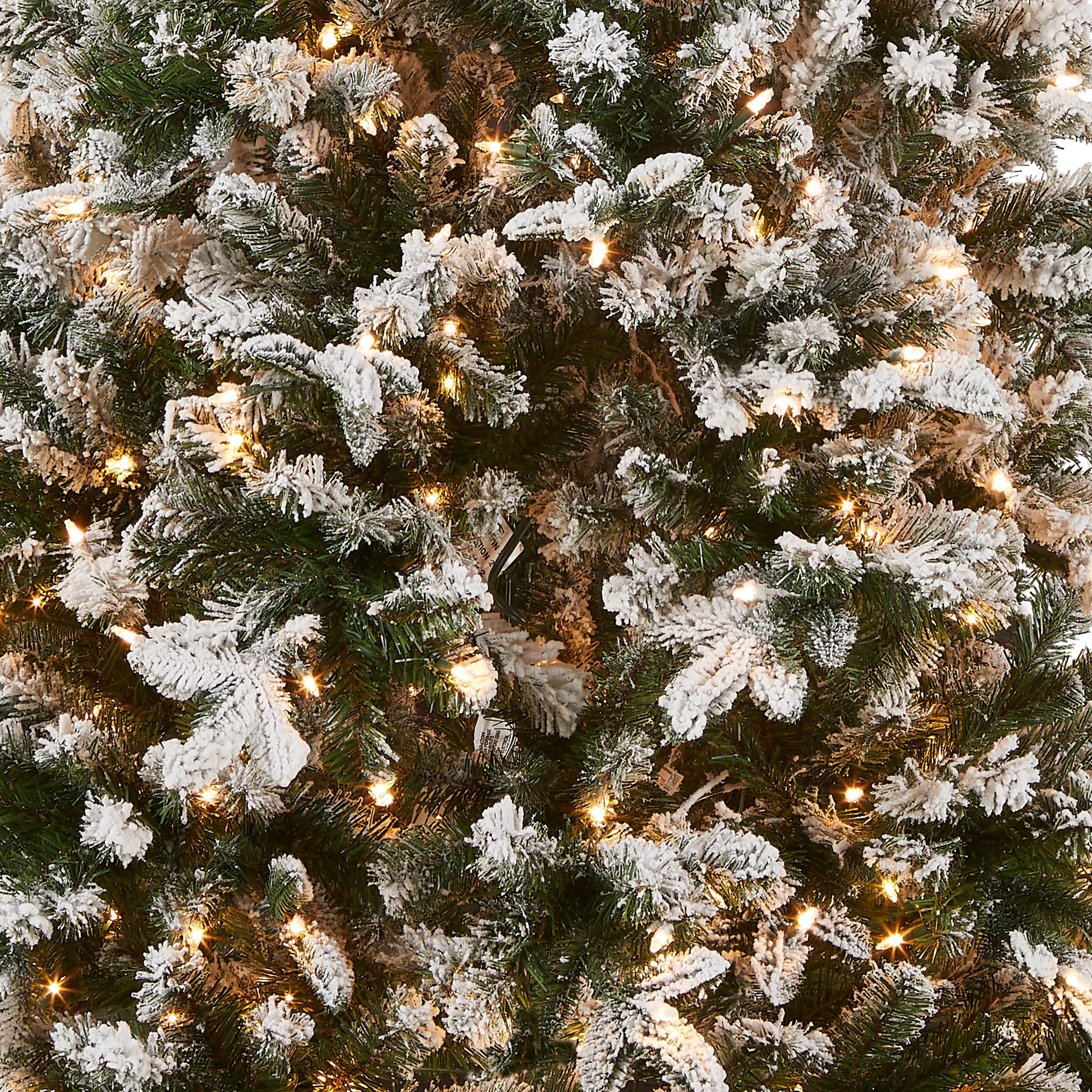 6.5 ft. Pre-Lit Snowy Everest Fir Medium Tree with Clear Lights
