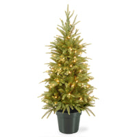 4 ft. Pre-Lit Weeping Spruce Tree with Clear Lights