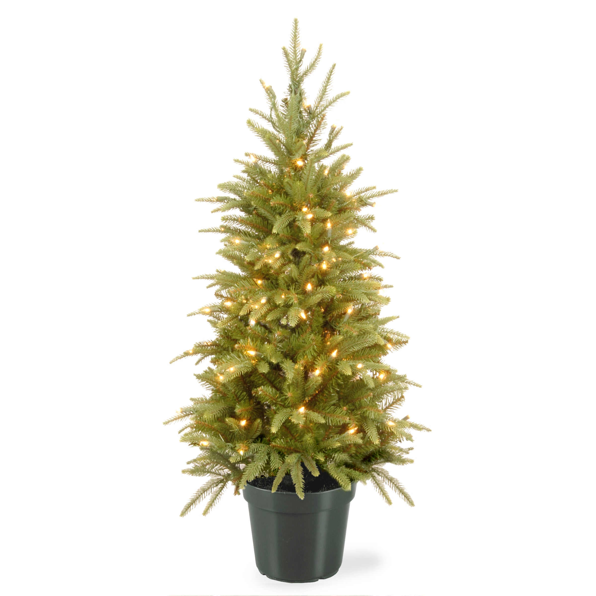 4 ft. Pre-Lit Weeping Spruce Tree with Clear Lights