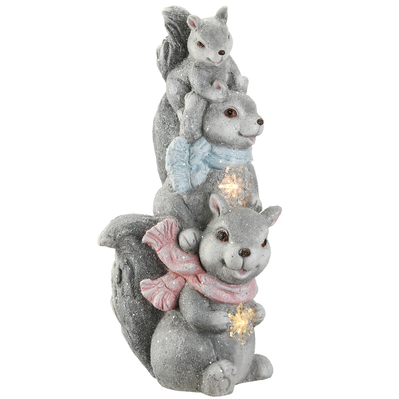 19" LED Squirrel Trio Fuguerine