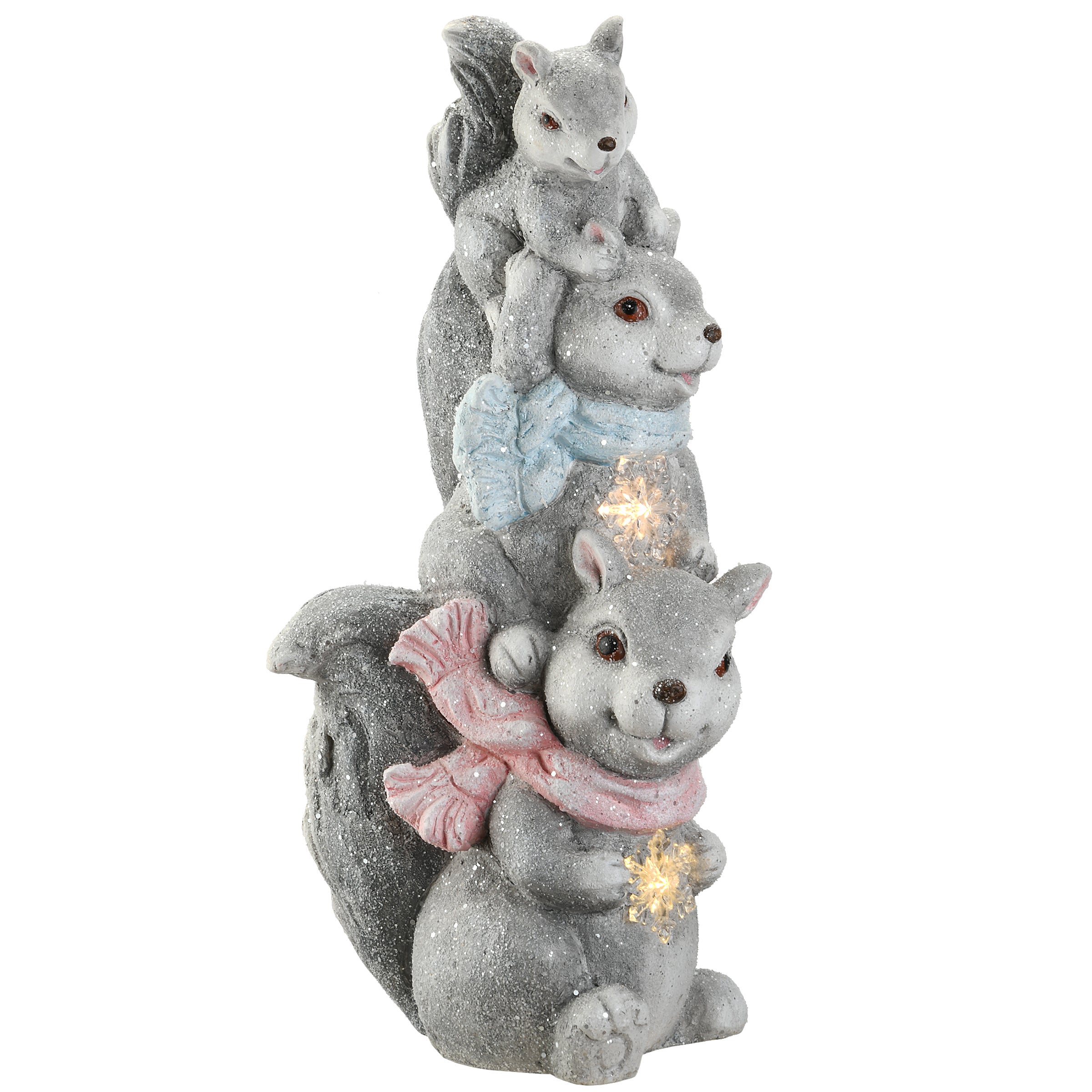 19" LED Squirrel Trio Fuguerine
