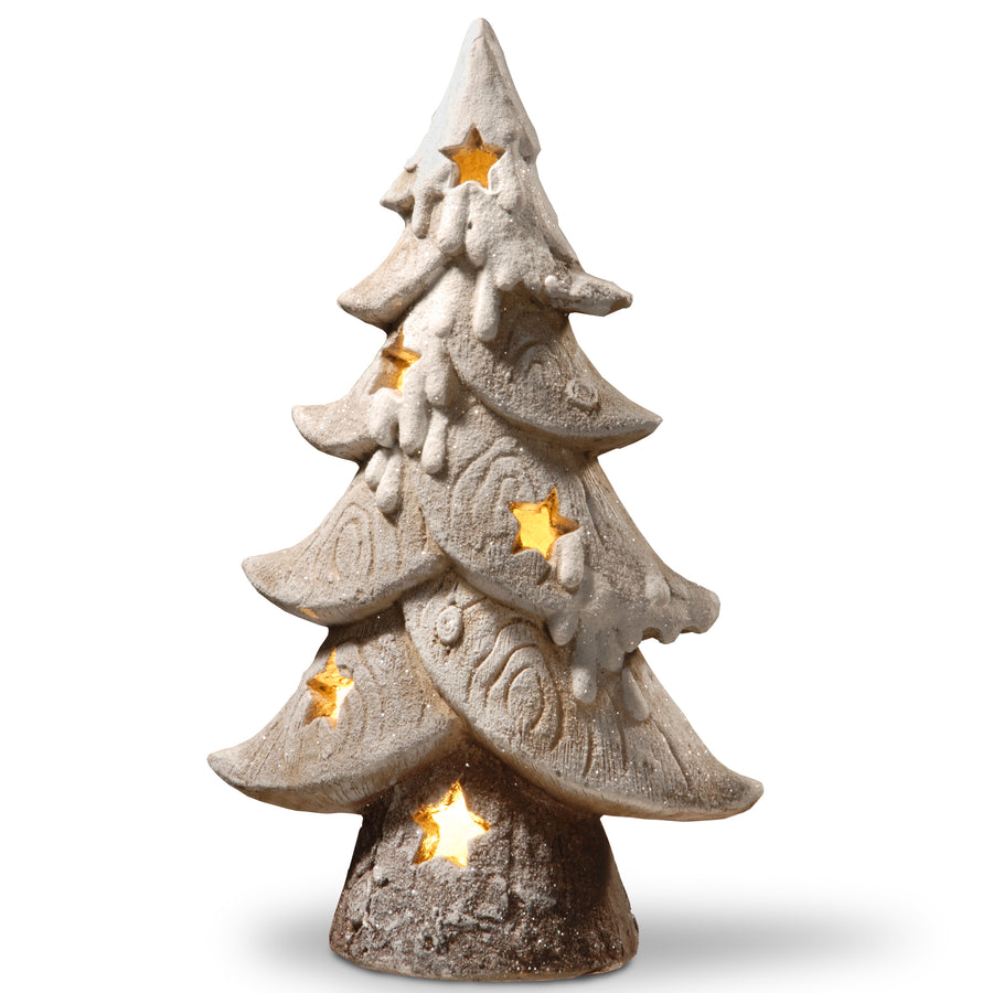 17" Lighted Tree Decor Piece