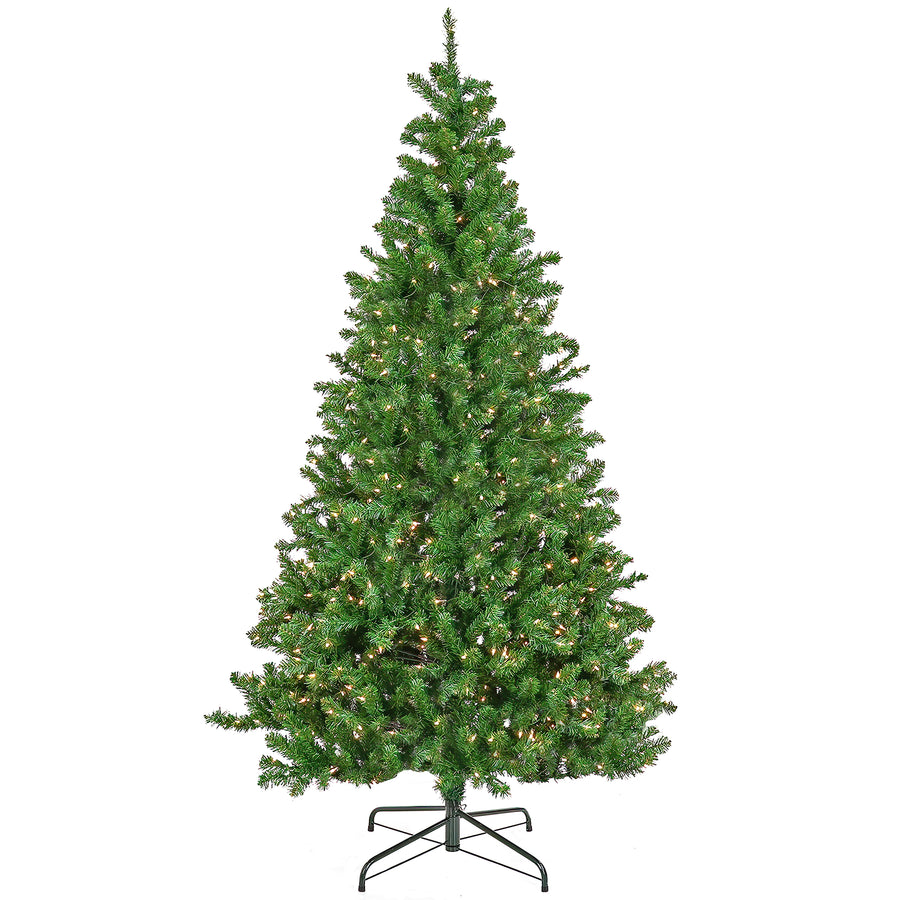 7.5 ft. Pre-Lit Phillip Spruce Tree with Clear Lights