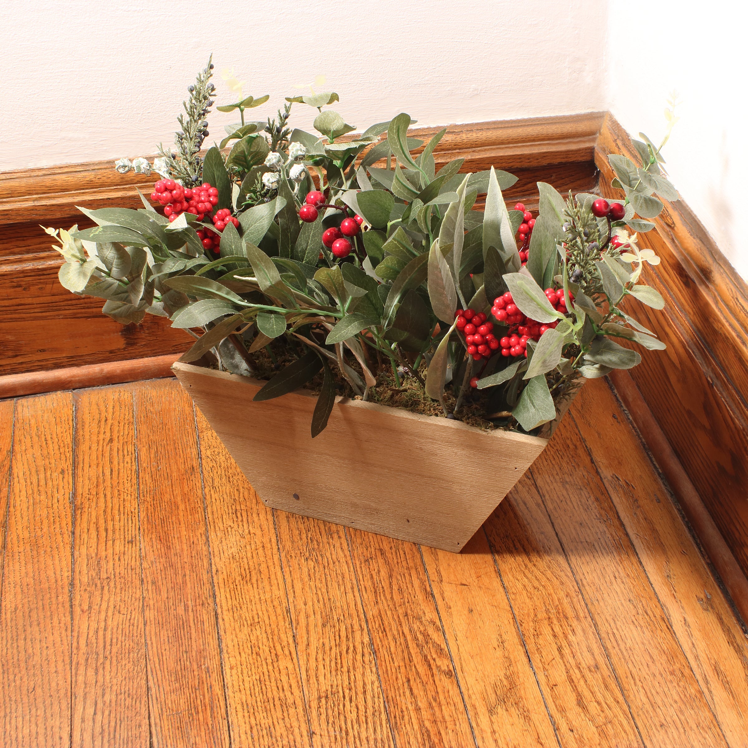 22 in. Christmas Eucalyptus and Berry Arrangement
