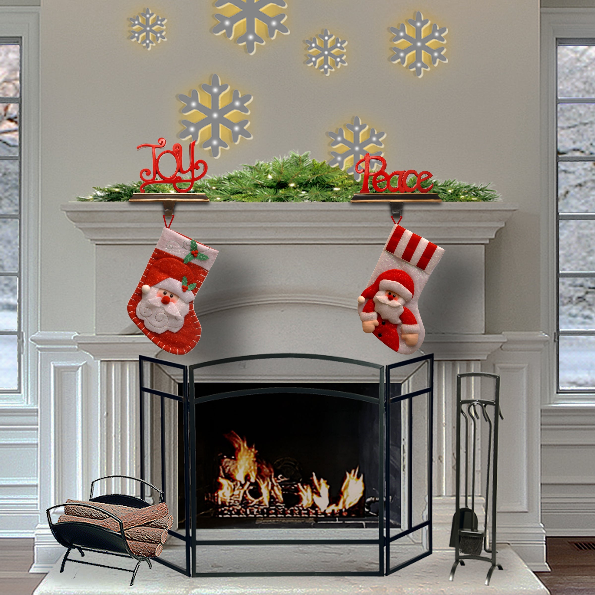 8.7 in. Peace Stocking Holder