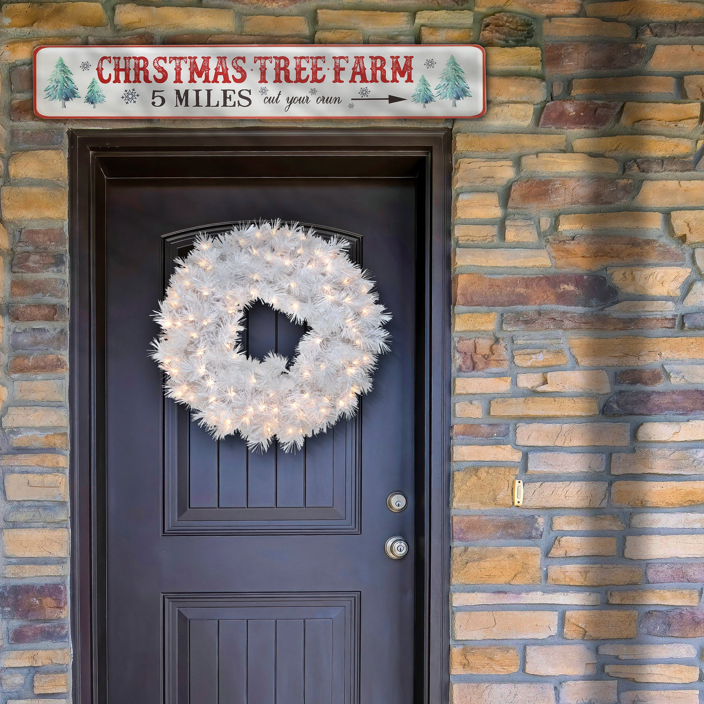 47 in. Vintage Tree Farm Wall Sign