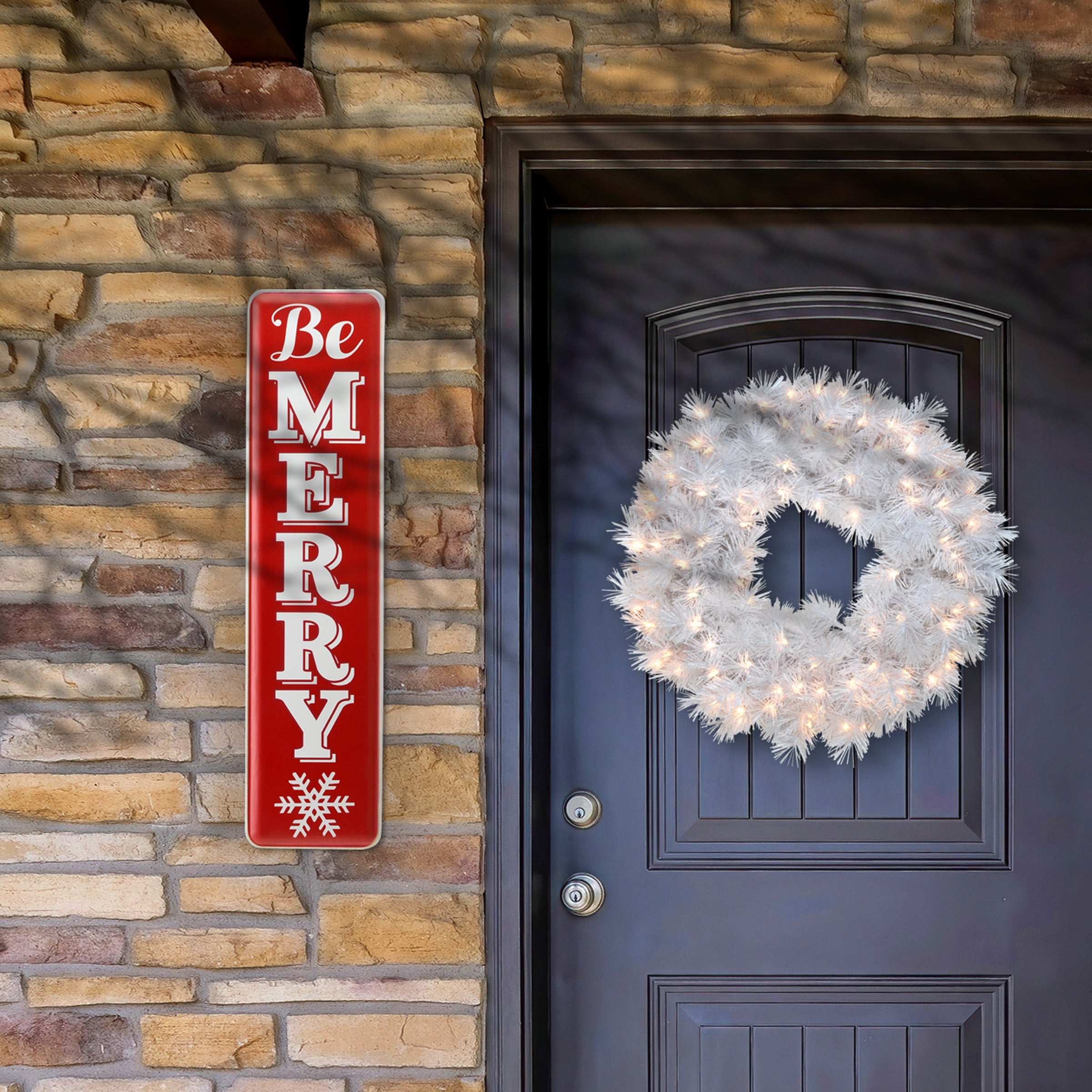 31 in. Be Merry Holiday Wall Sign