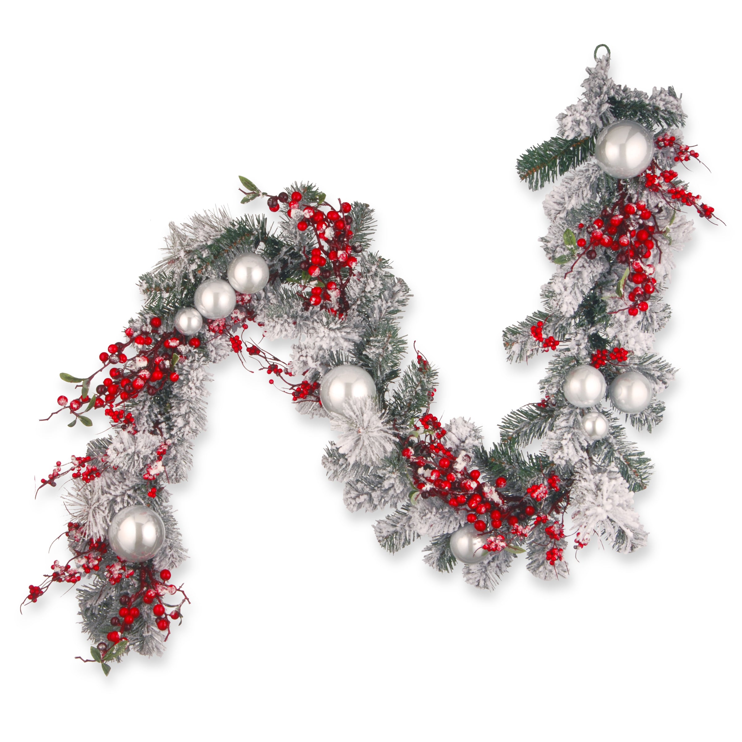 6 ft. Christmas Collection Evergreen Decorated Garland