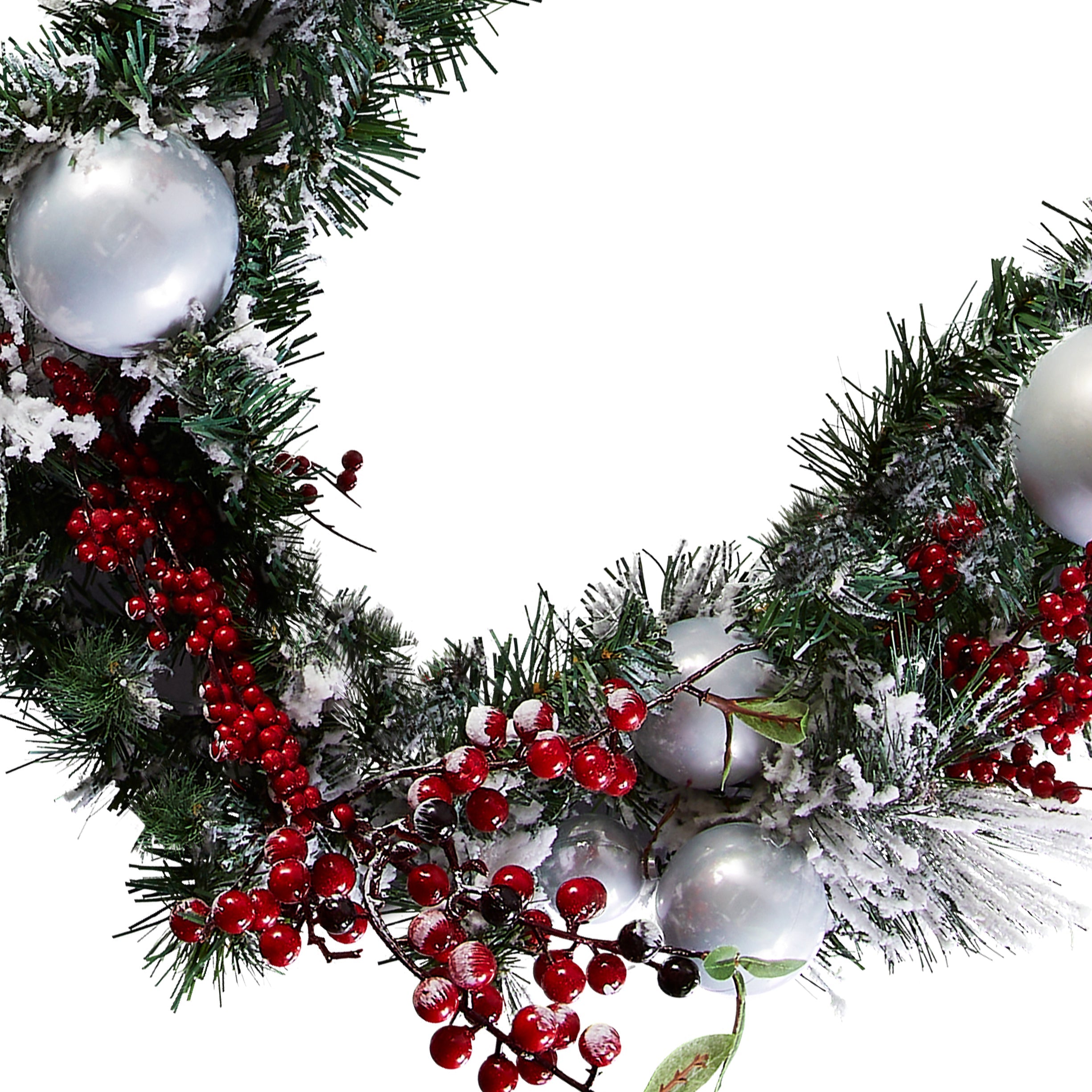 6 ft. Christmas Collection Evergreen Decorated Garland