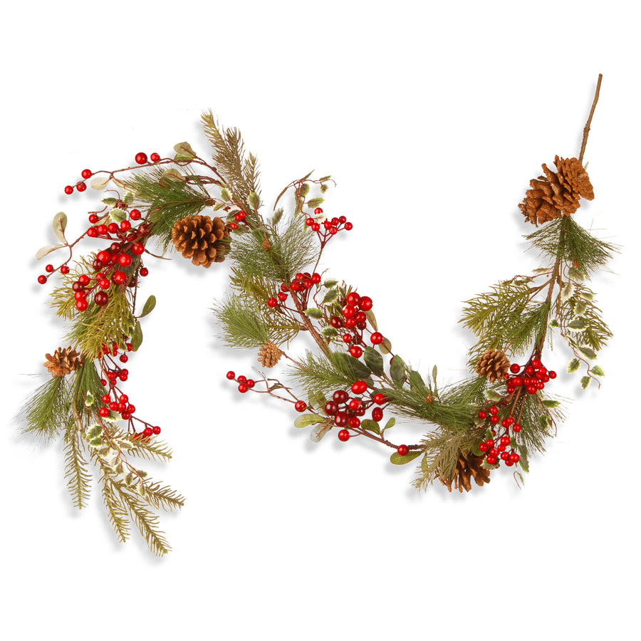 5 ft. Red Berry Garland