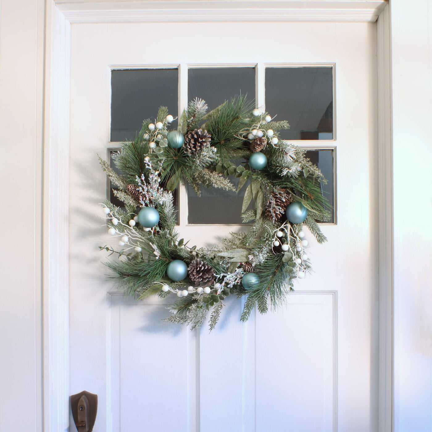 24 in. Decorated Evergreen Christmas Wreath