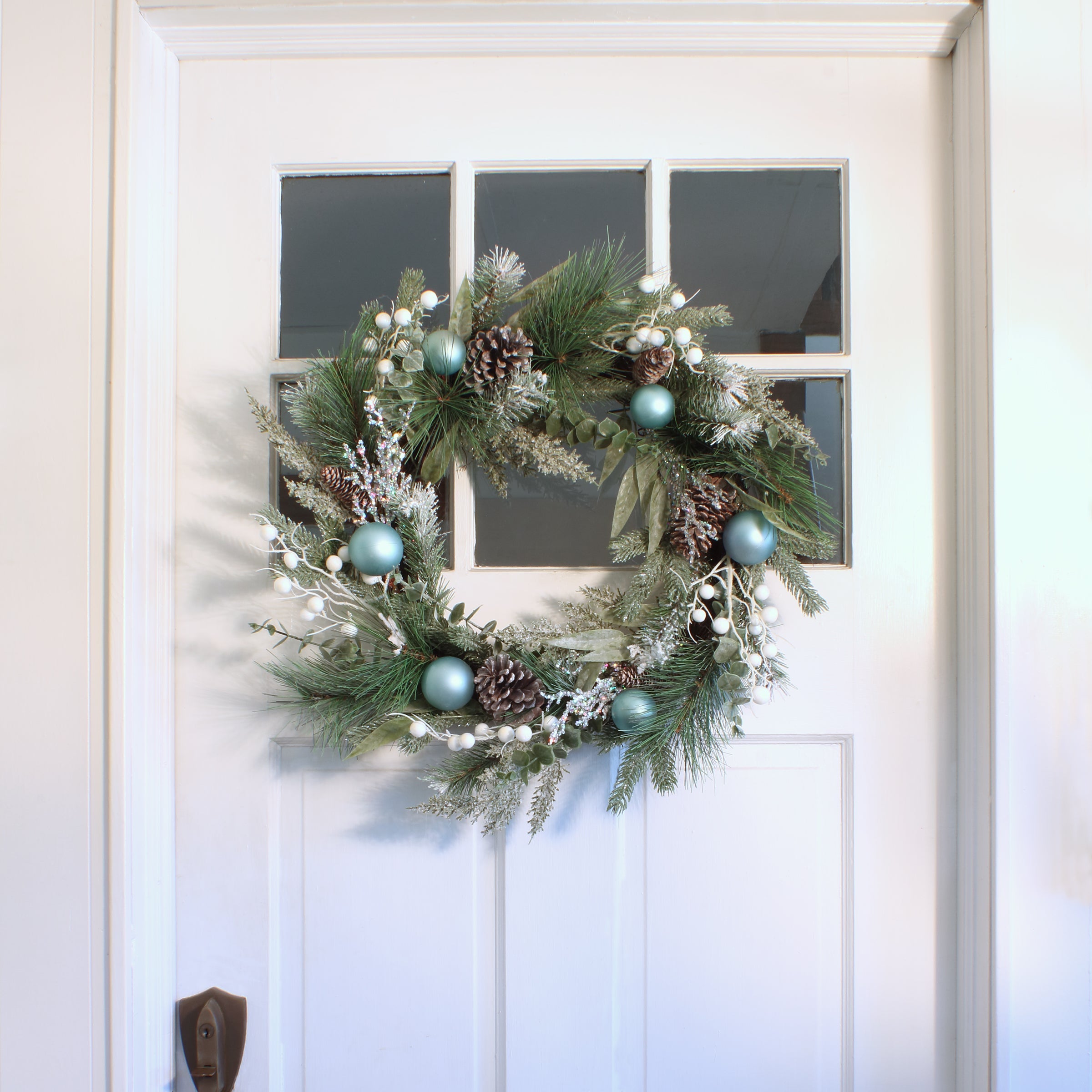 24 in. Decorated Evergreen Christmas Wreath