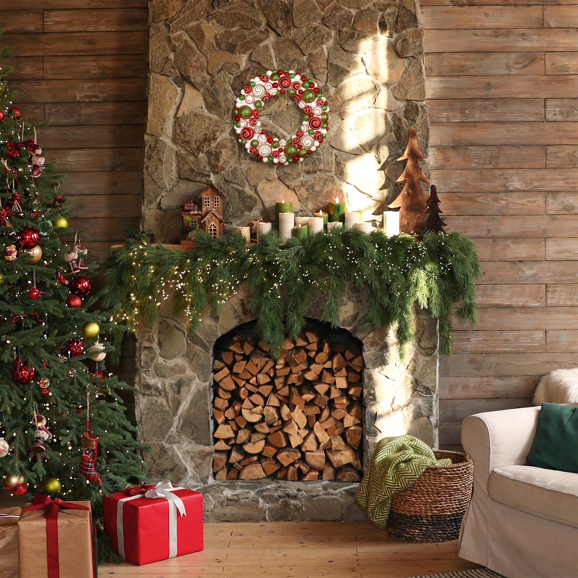 20 in. Ornament Wreath