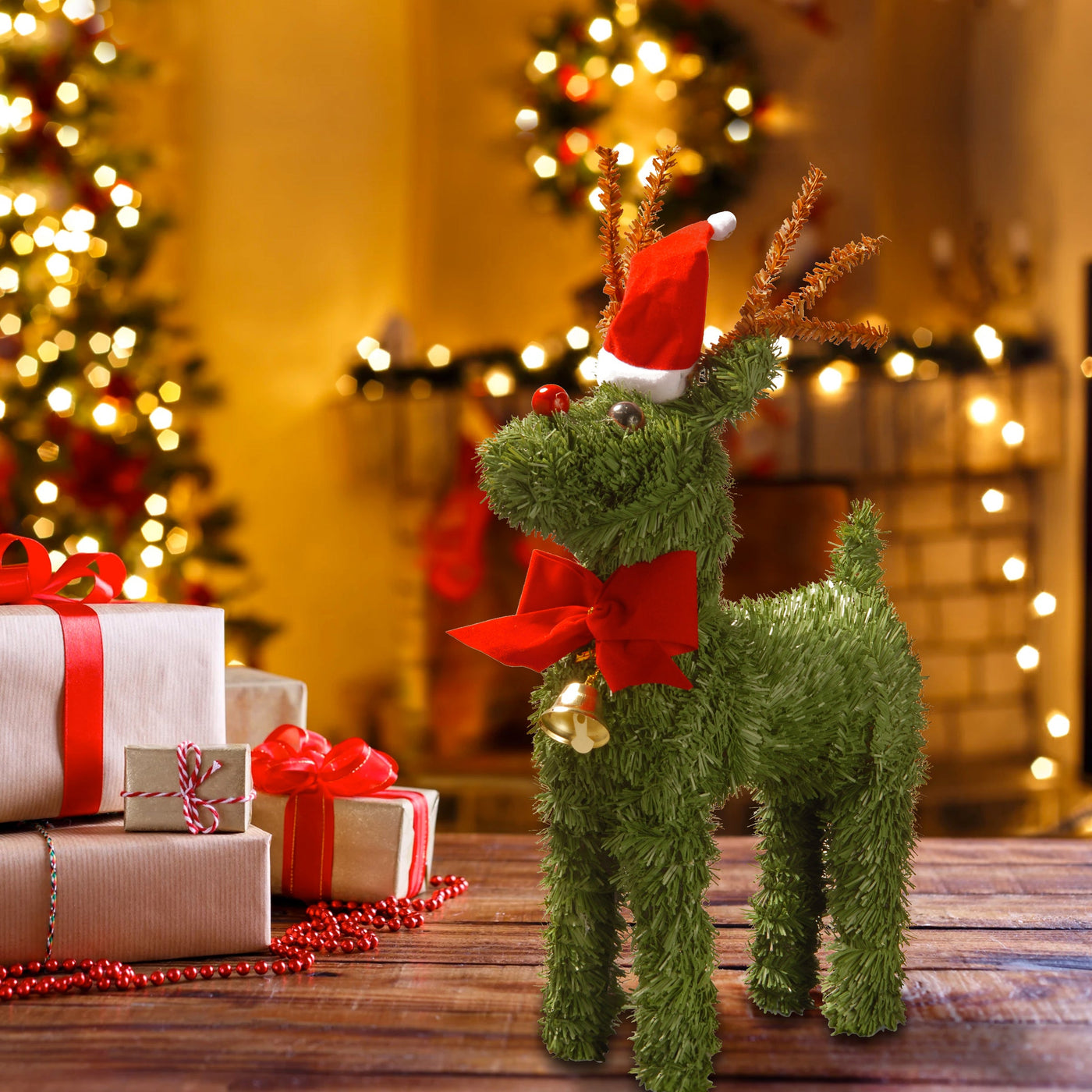 12 in. Evergreen Reindeer