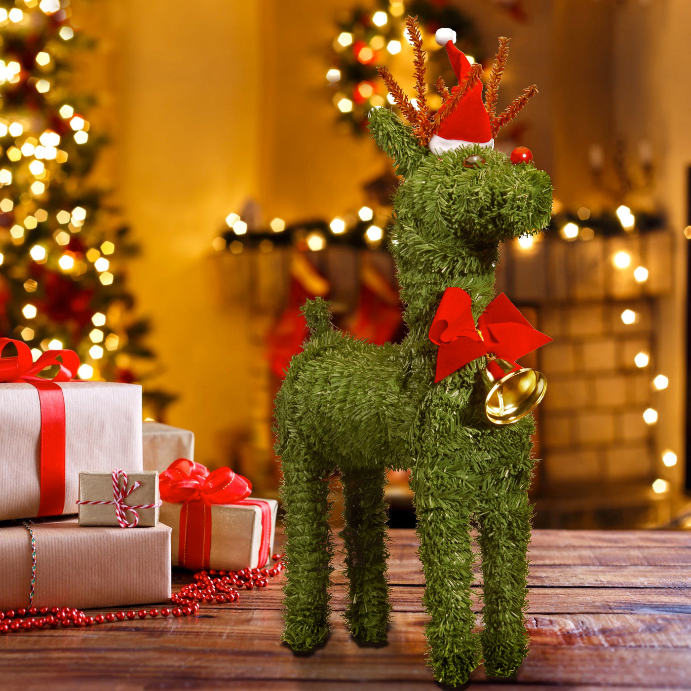 16 in. Evergreen Reindeer