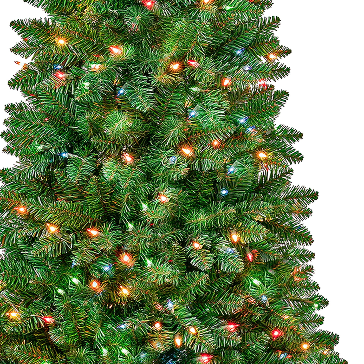 6 ft. Pre-Lit Rowan Slim Tree with Multicolor Lights