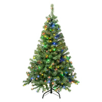 4.5 ft. Pre-Lit Sagamore Tree with Multi LED Lights