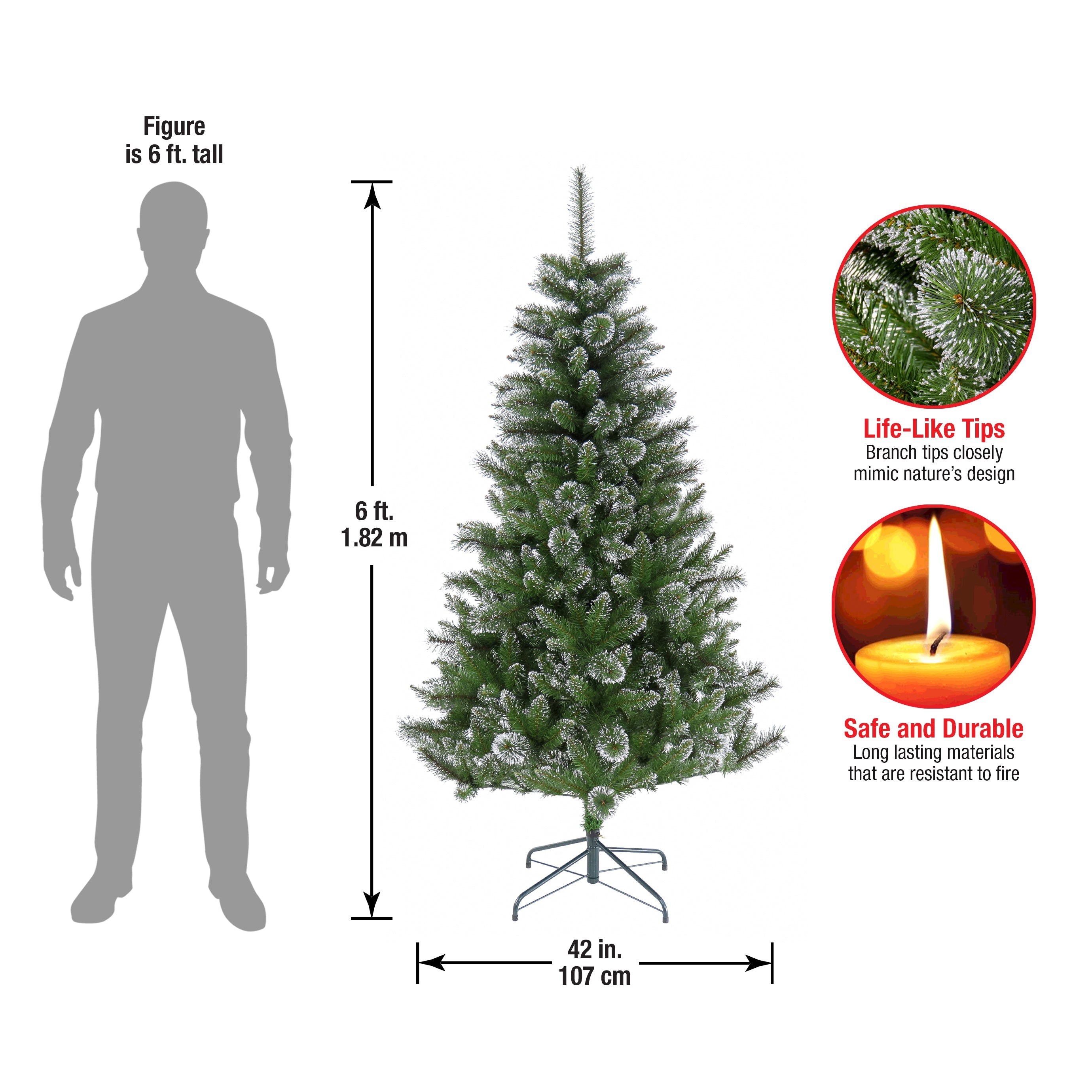 6 ft. Snowy Sierra Spruce Tree