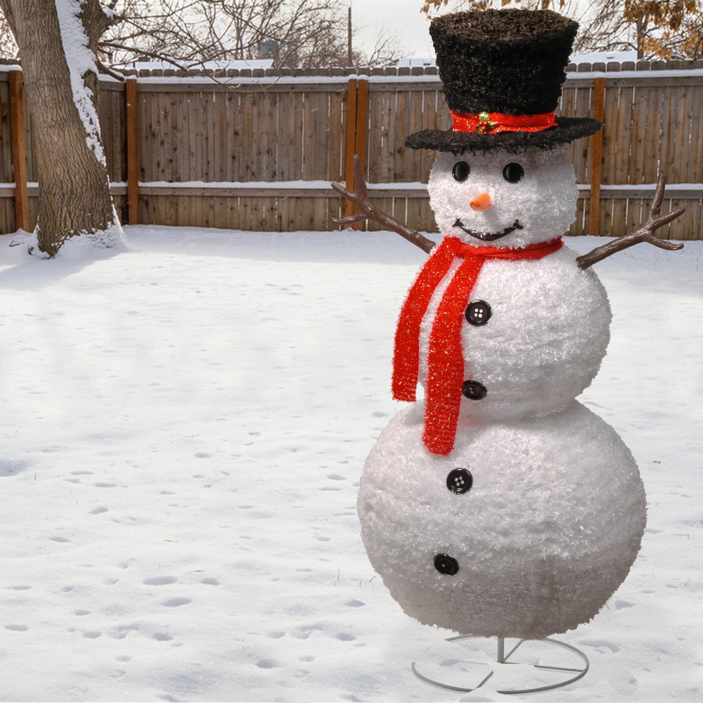 48 in. Pop-Up Snowman