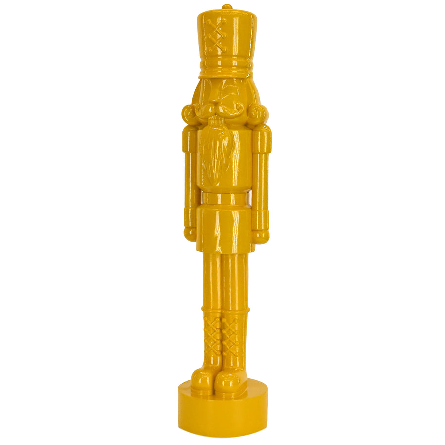 24" HGTV Home Collection Nutcracker Christmas Decor, Yellow