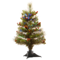 2 ft. Pre-Lit Fiber Optic Crestwood Tree