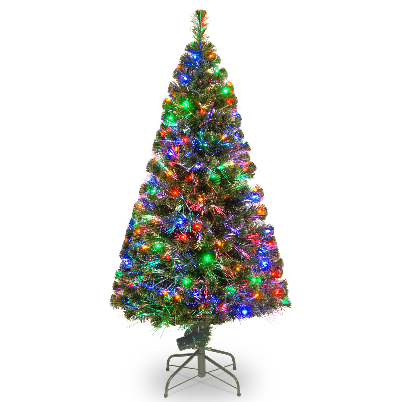 5 ft. Pre-Lit Fiber Optic Evergreen Tree with LED Lights