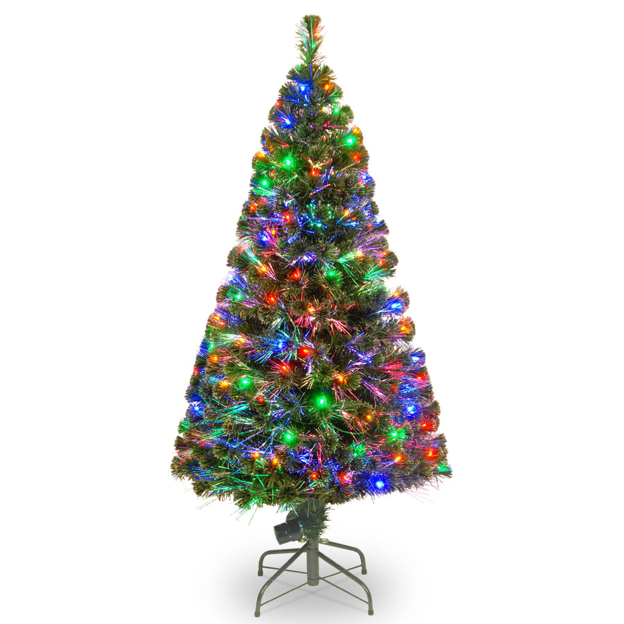 5 ft. Pre-Lit Fiber Optic Evergreen Tree with LED Lights