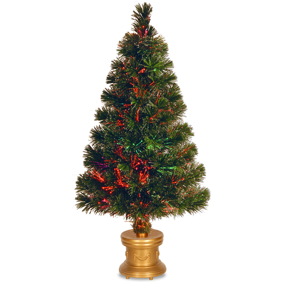 32 in. Pre-Lit Fiber Optic Evergreen Firework Tree