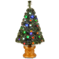 36 in. Pre-Lit Fiber Optic Evergreen Firework Tree